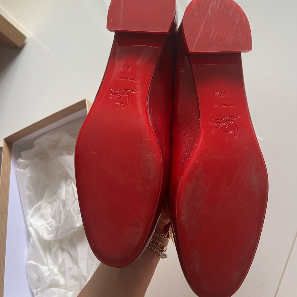 Christian Louboutin - Sweetie Jane Flat - Red - 38.5 - Picture 4 of 12